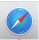 Safari browser icon.